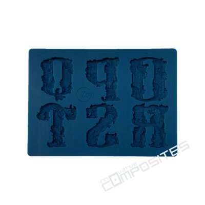 Zuri silicone mould “OPQRST MONOGRAMS”