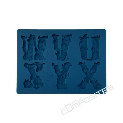 Zuri silicone mould “UVWXYZ MONOGRAMS”